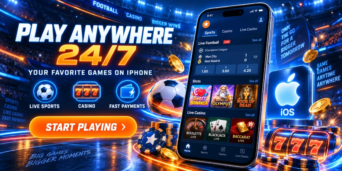 Aplikacja iPhone Mostbet: przeglądarka, konto i kasjer